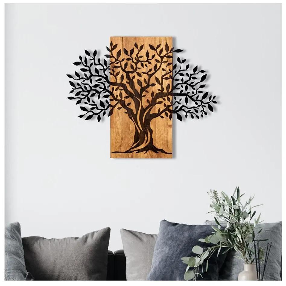 Asir Nástenná dekorácia 72x58 cm strom drevo/kov AS1462