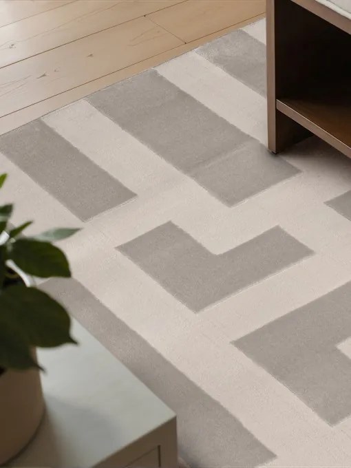 Koberec Elle Decoration Perles Onyx krémový / sivý