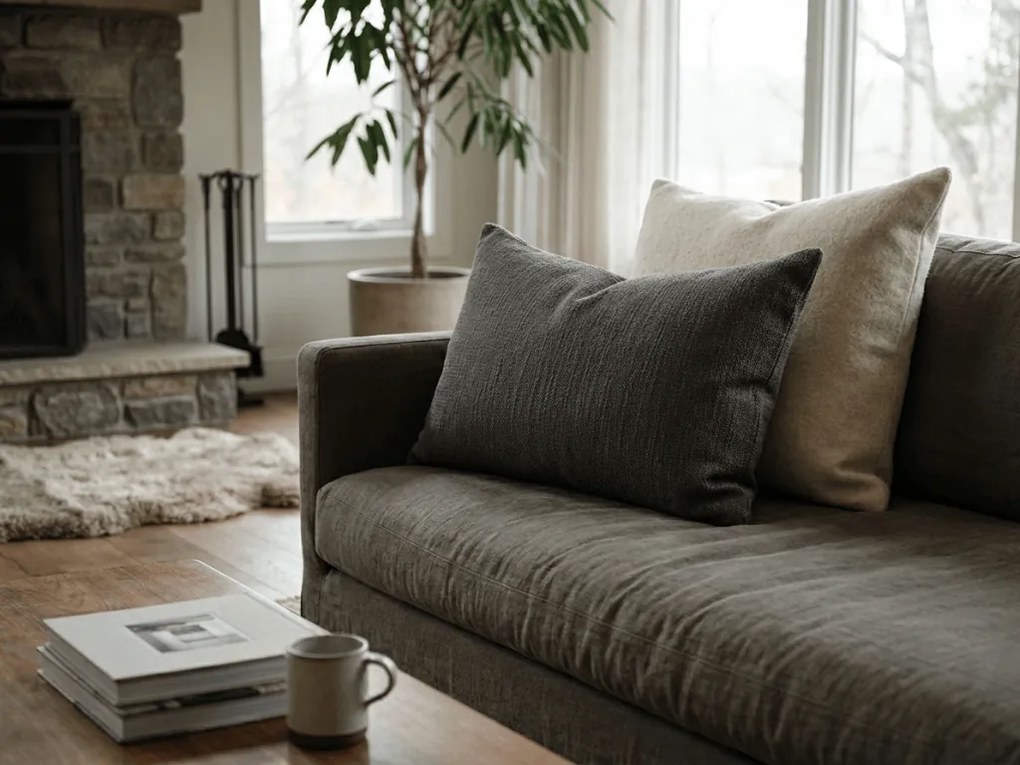 Mušelínová obliečka na vankúš PURELY 40x80 cm, sivá