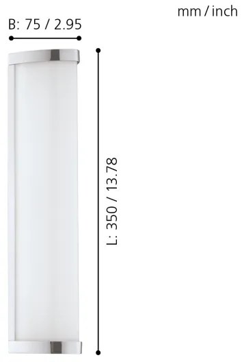 Eglo 94712 - LED kúpeľňové svietidlo GITA 2 1xLED/8W/230V IP44