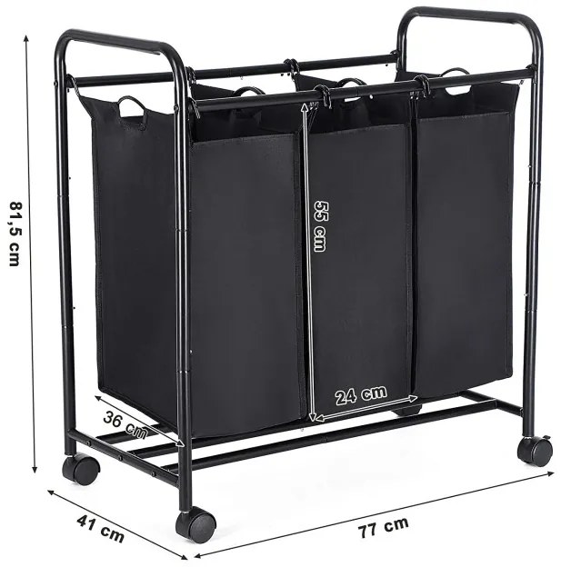 Vozík na bielizeň LSF003B