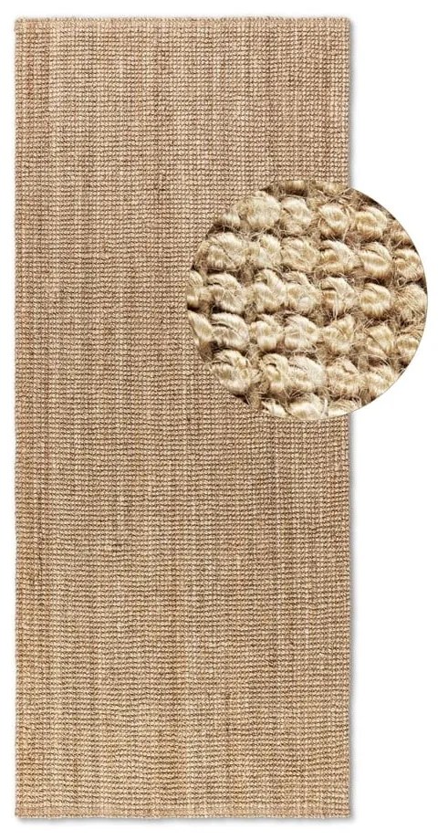 Jutový behúň v prírodnej farbe 80x200 cm Bouclé – Hanse Home