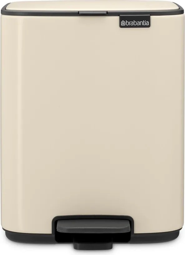 Béžový pedálový oceľový odpadkový kôš 7 l Bo – Brabantia