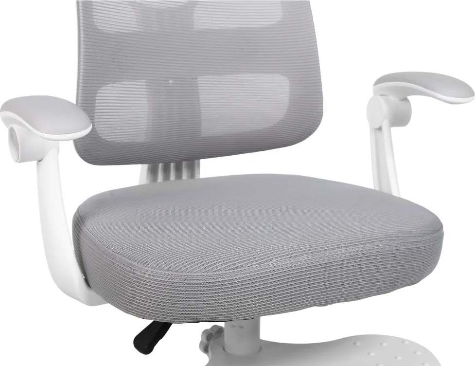 Detská rastúca stolička Neoseat JUNI 013 — látka, sivá