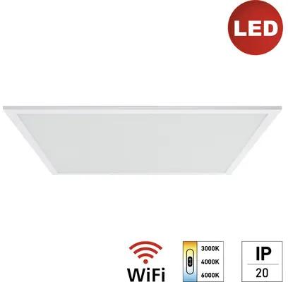LED smart WIFI panel E2 Square 625 40W 3500lm 3000-6000K biely/sivý