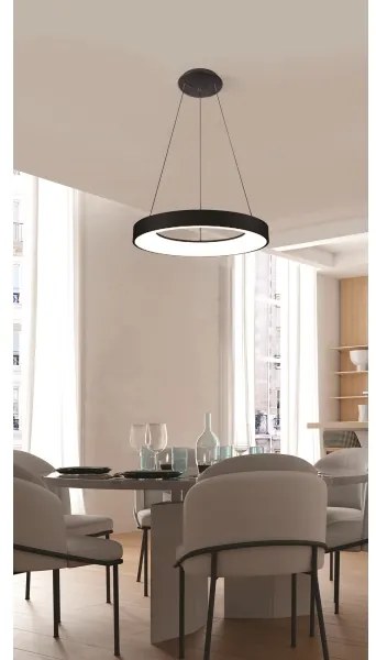 Azzardo AZ4999 - LED Luster na lanku SANTANA LED/30W/230V čierna