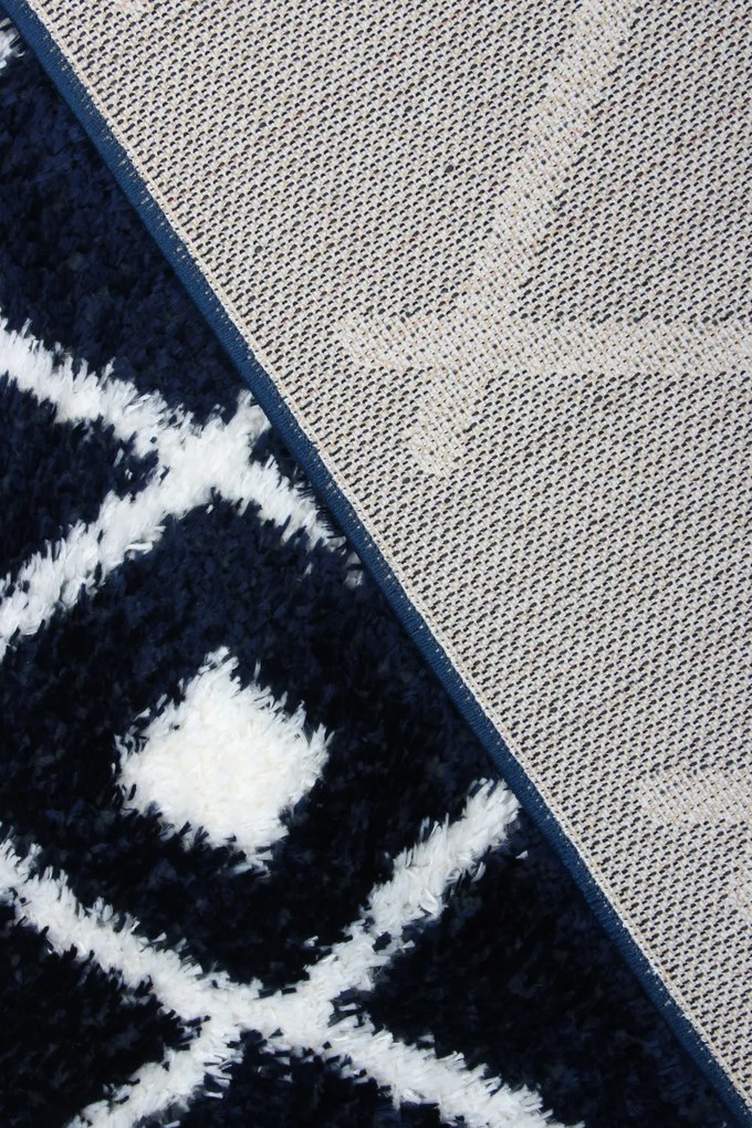 Koberec Boho 590 NAVY BLUE/CREAM rozmery koberec: 60x100 cm