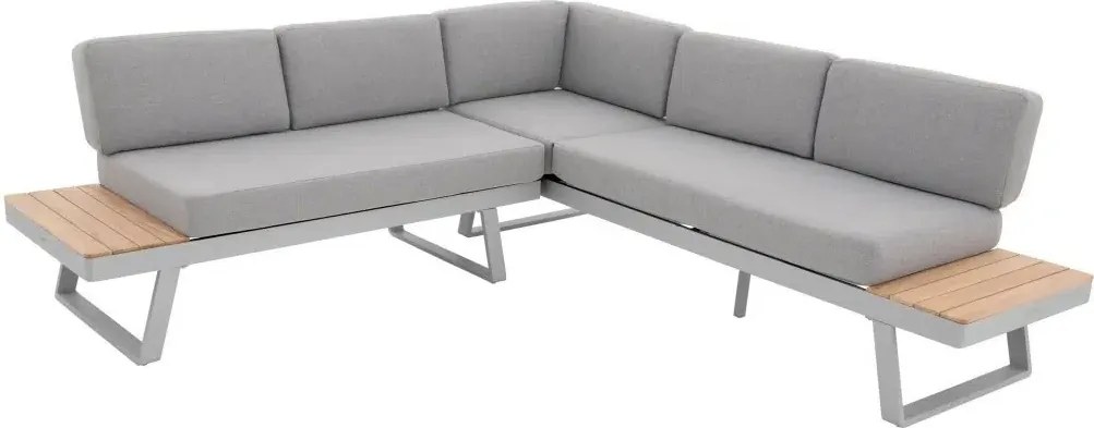 Jedálenská súprava EXPERT PLUS AVERSA TEAK sivá, 4+2+1