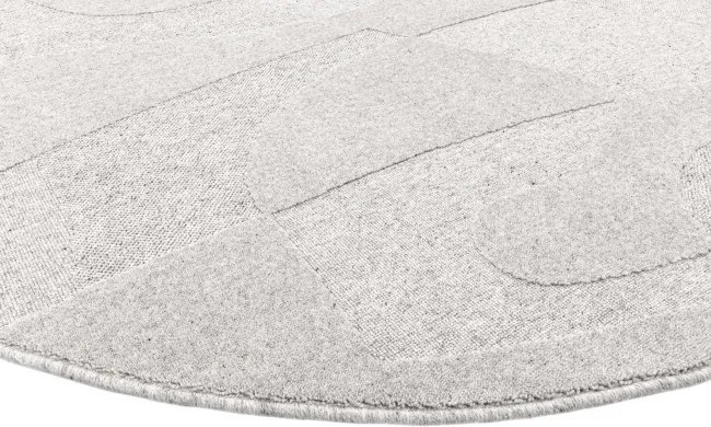 Koberec Agnella Morphic Botanica svetlosivý kruh