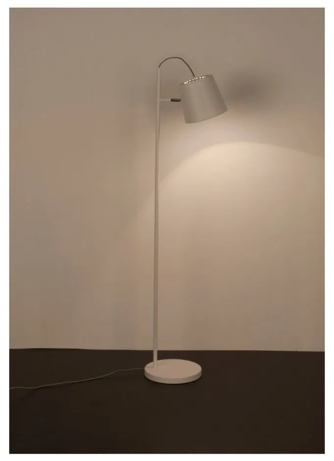 Biela stojacia lampa Zuiver Buckle Head