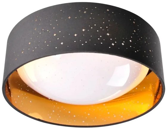 LED Stropné svietidlo TULUZA LED/18W/230V pr. 32 cm čierna