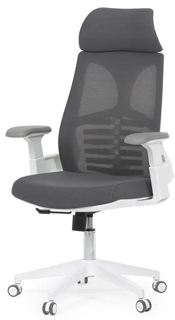 Autronic BONTEC Kancelárska stolička, hojdací mechanizmus, čierna sieťovina, KA-S247 BK Farba: Biela