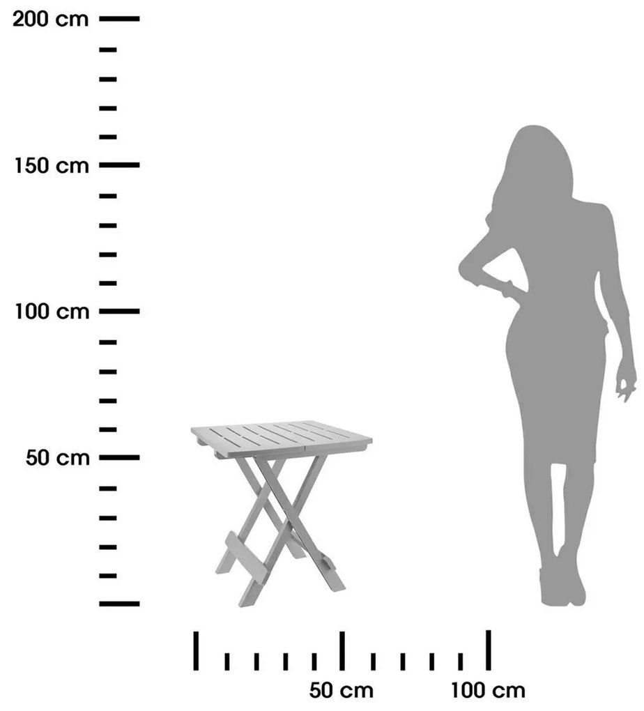 Skladací balkónový stôl PROGARDEN 50 cm sivý