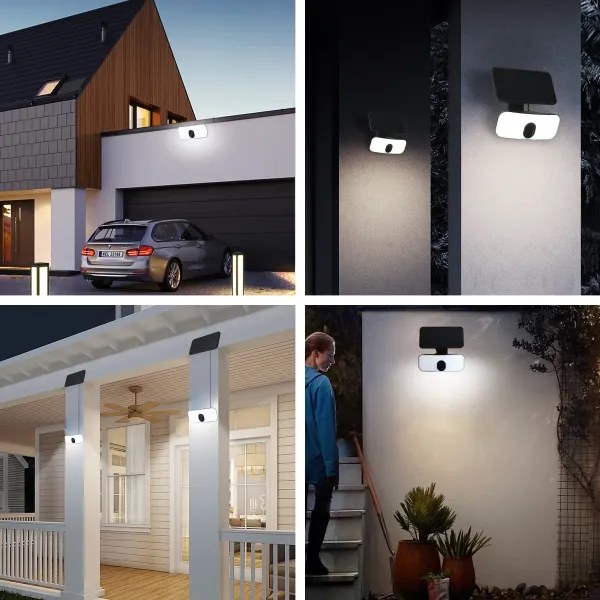 Brilagi - LED Solárne nástenné svietidlo so senzorom ROOF LED/13W/5V IP65