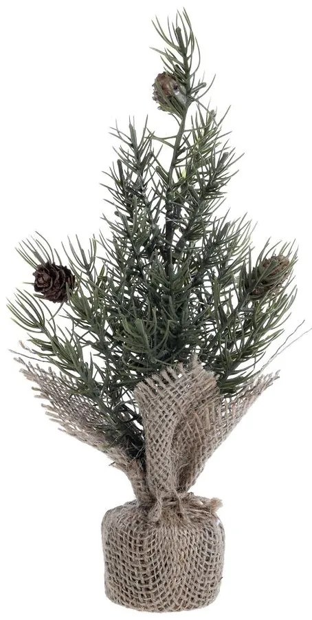 Zelený vianočný borovicový stromček v jute Fleur Pine Tree -25 cm