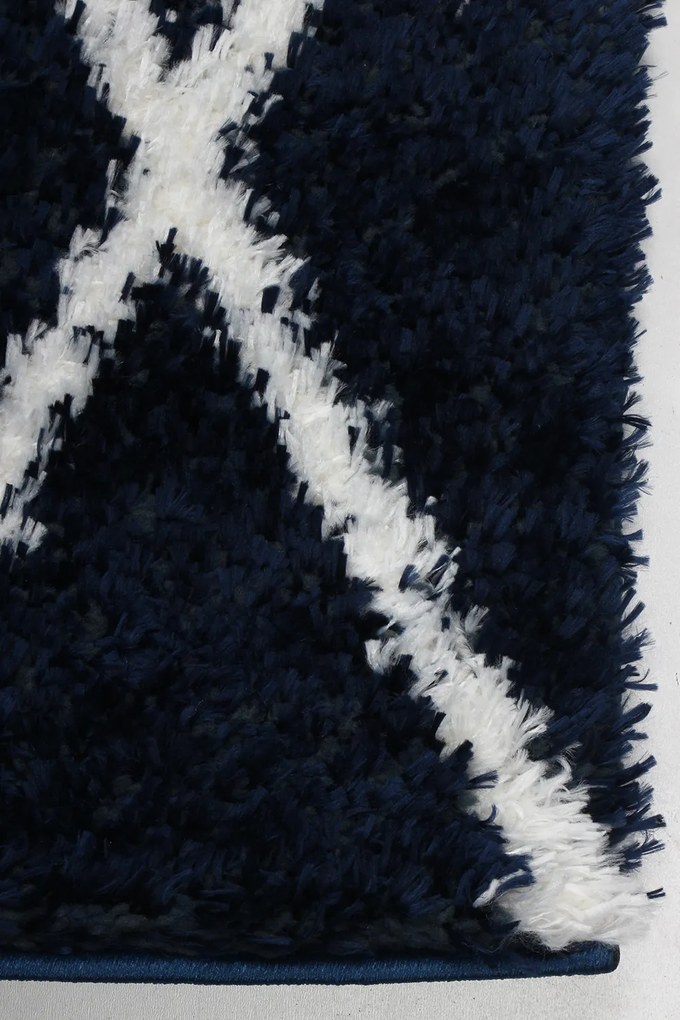 Koberec Boho 610 NAVY BLUE/CREAM rozmery koberec: 80x150 cm