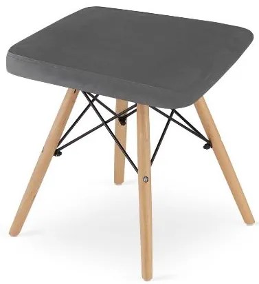 Bestent Taburetka Grey Velvet