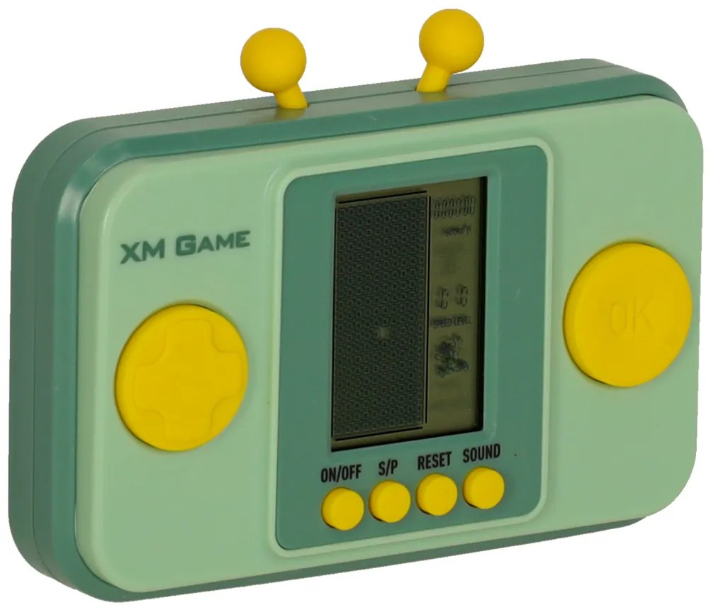 KIK Prenosná retro arkádová konzola zelená