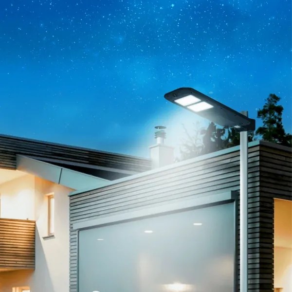 Aigostar - LED Solárna pouličná lampa so senzorom LED/180W/4V 7500mAh IP65 + DO