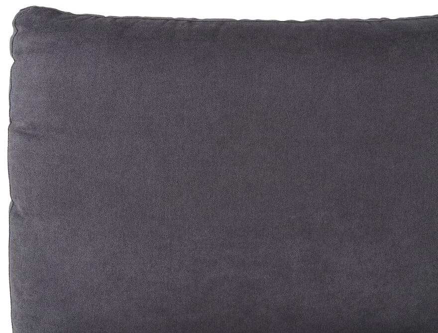 Manželská posteľ 160 cm MELIA (polyester) (tmavosivá) (s roštom). Vlastná spoľahlivá doprava až k Vám domov. 1023471