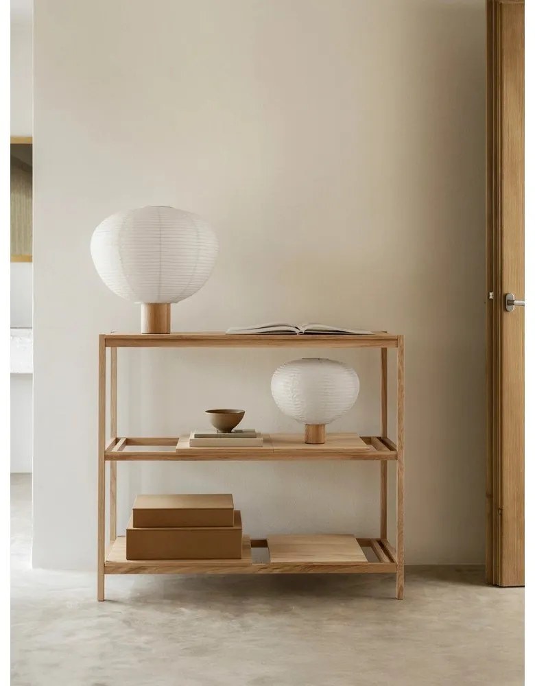 Béžové úložné boxy v súprave 2 ks s vekom z umelej kože 40x30x11 cm Sahla – Blomus