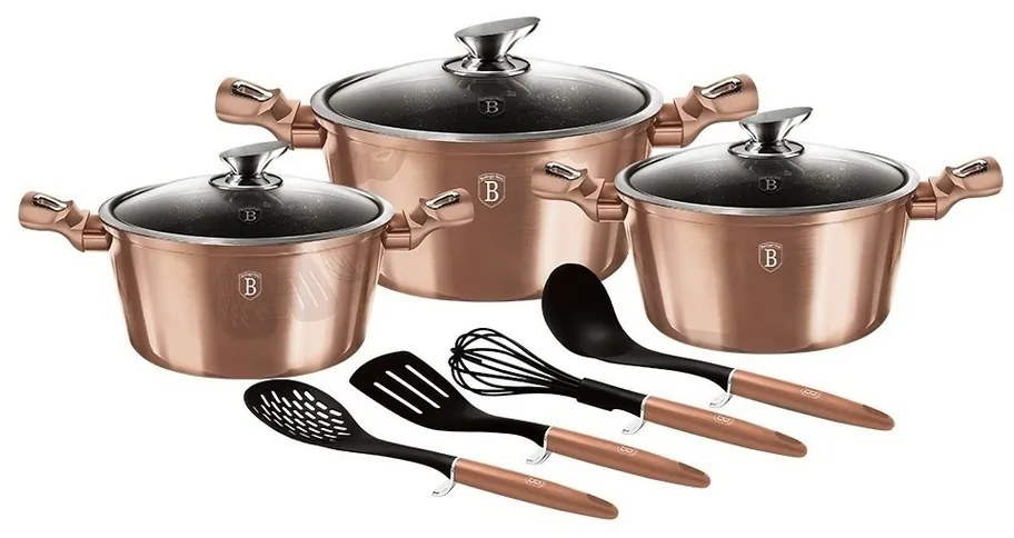 Berlinger Haus 10-dielna súprava hrncov Rosegold Metallic Line