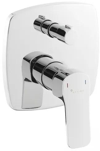 Sprchová a vaňová batéria SAT Cube Way vrátane podomietkového telesa chróm CU215