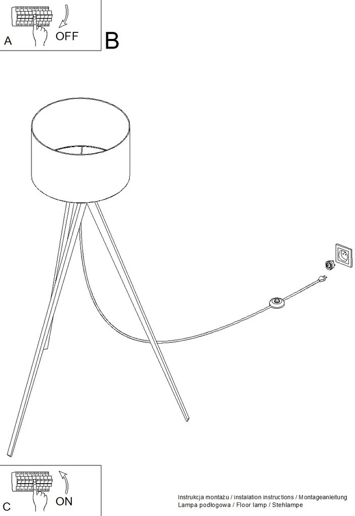 Stojacia lampa Natt, 1x bordové textilné tienidlo, drevo