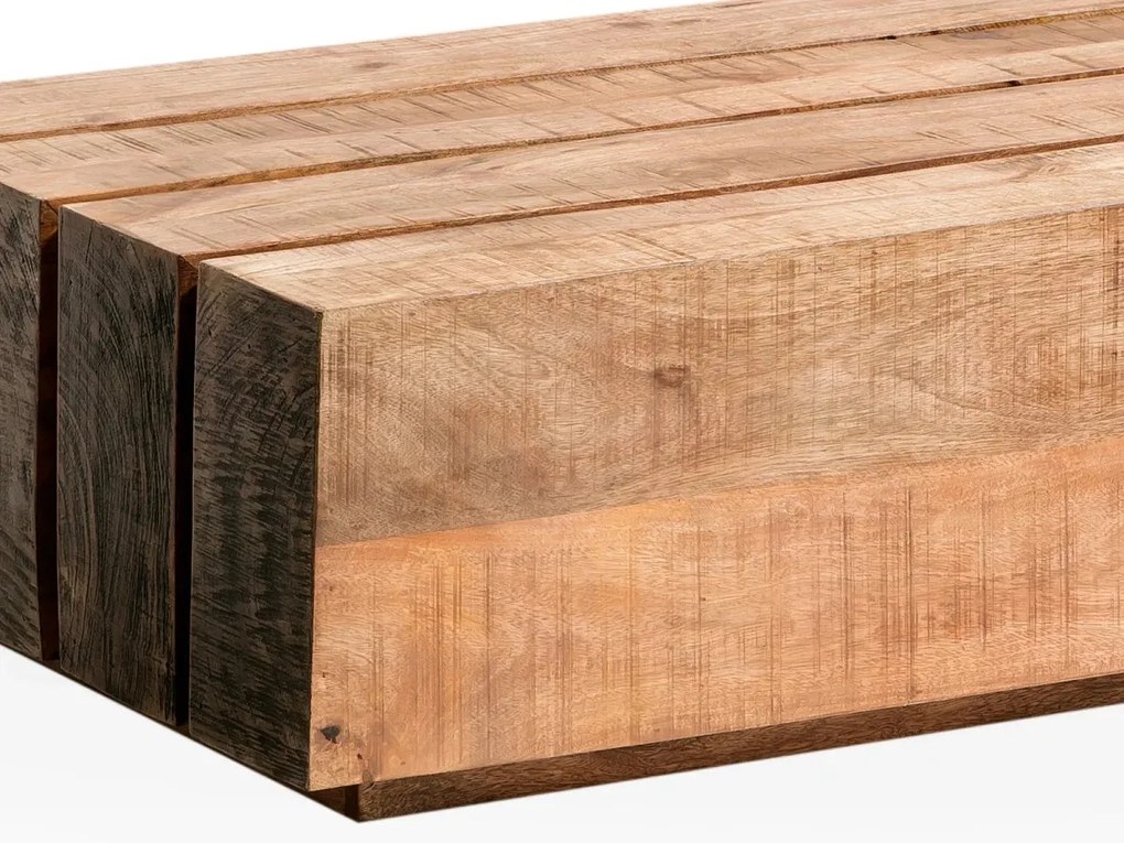furniture-nabytek.cz - Masivní konferenční stolek Dakota z mangového dřeva, lakovaný, hnědý – 120×70 cm