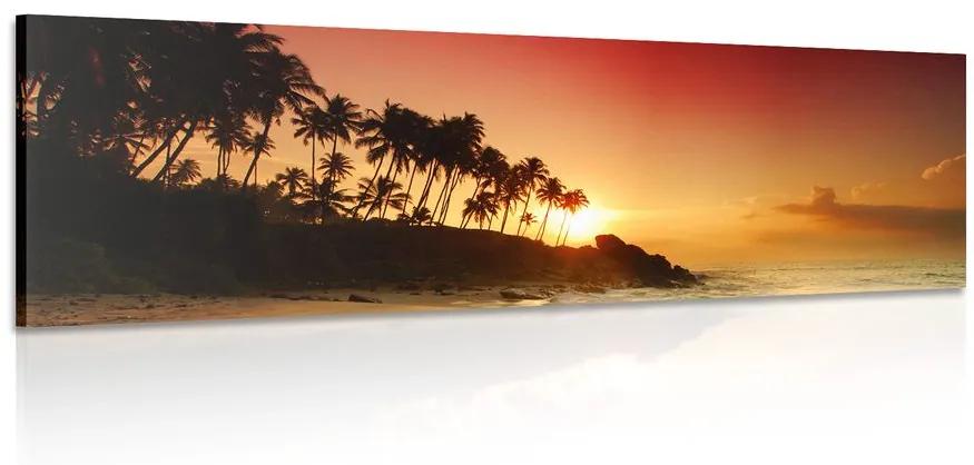 Obraz západ slnka na Srí Lanke Varianta: 135x45