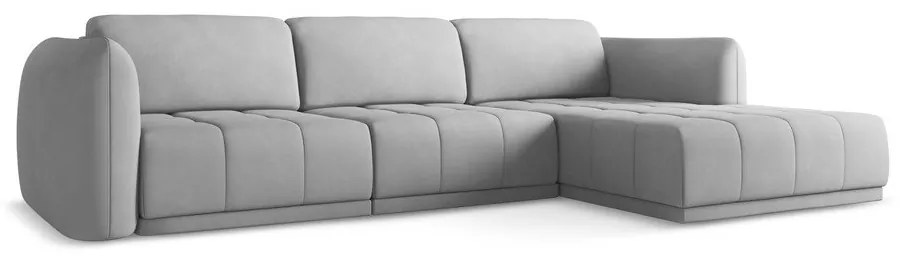 Svetlosivá rohová pohovka (pravý roh) Hoku – Makamii