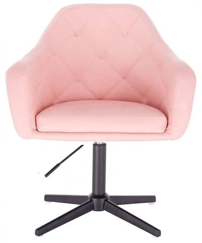 LuxuryForm DESIGN Kreslo ANDORA na čiernom kríži - ružové
