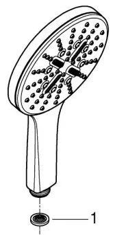 GROHE 26574DL0 - Ručná sprcha RAINSHOWER SMARTACTIVE 130 mm medená