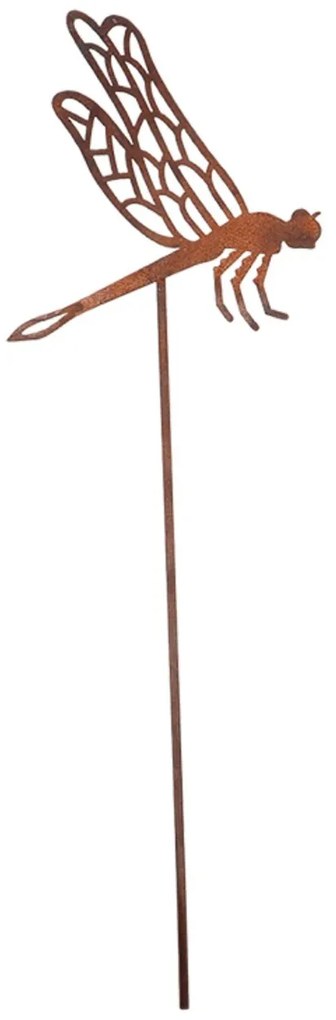 Zapichovacia záhradná dekorácia Bugs, sada 4ks, 38 cm, kov, hnedá