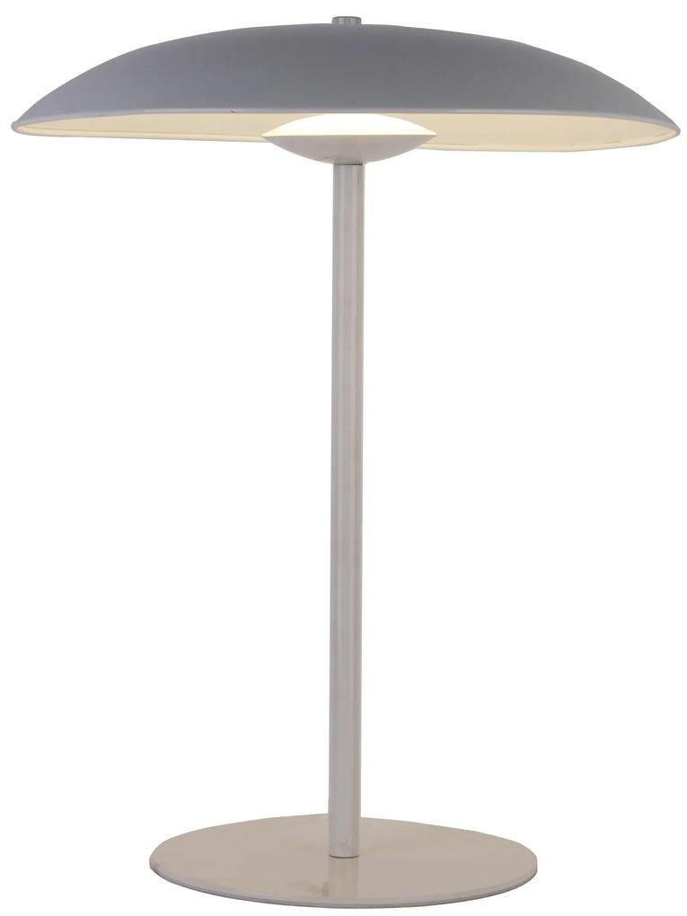 CLX Stolná LED lampa v škandinávskom štýle BASILICATA, 10,5 W, teplá biela, biela