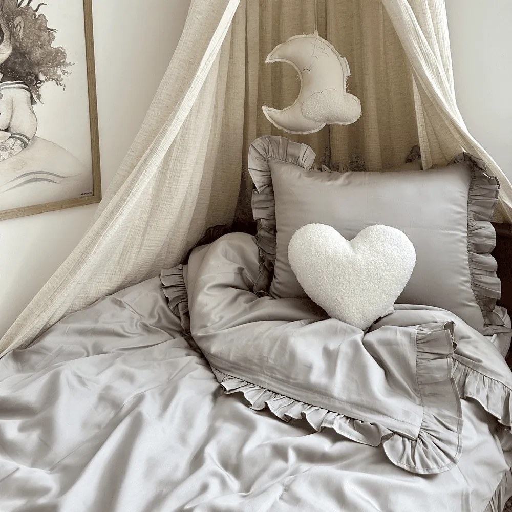 Posteľná bielizeň s volánom – tmavo béžová Margaret od 140x200 cm 140x200 cm