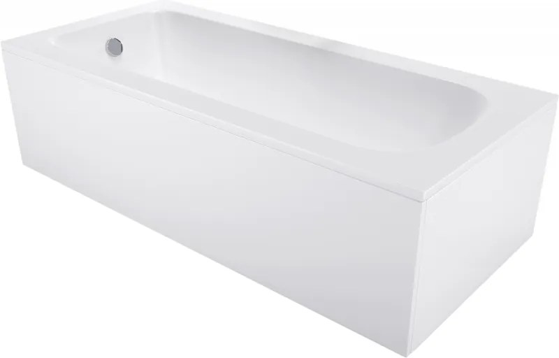 Mexen Vega obdĺžniková vaňa 170 x 70 cm s panelom, biela - 55011707000X