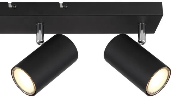 Globo 57911-3B - Bodové svietidlo ROBBY 3xGU10/35W/230V čierna