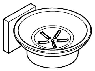 GROHE 410962430 - Miska na mydlo START CUBE 110 x 56 x 125 mm čierna