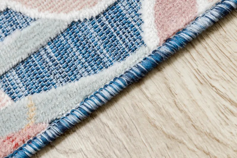 Kusový koberec Botanic 65240 Flamingo navy – na von aj na doma, 117x170, modrá, chodba / predsieň, Dywany Łuszczów