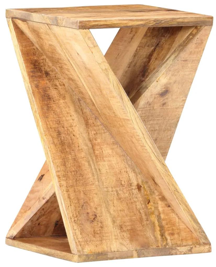 Bočný stôl 35x35x55 cm masívne mangovníkové drevo
