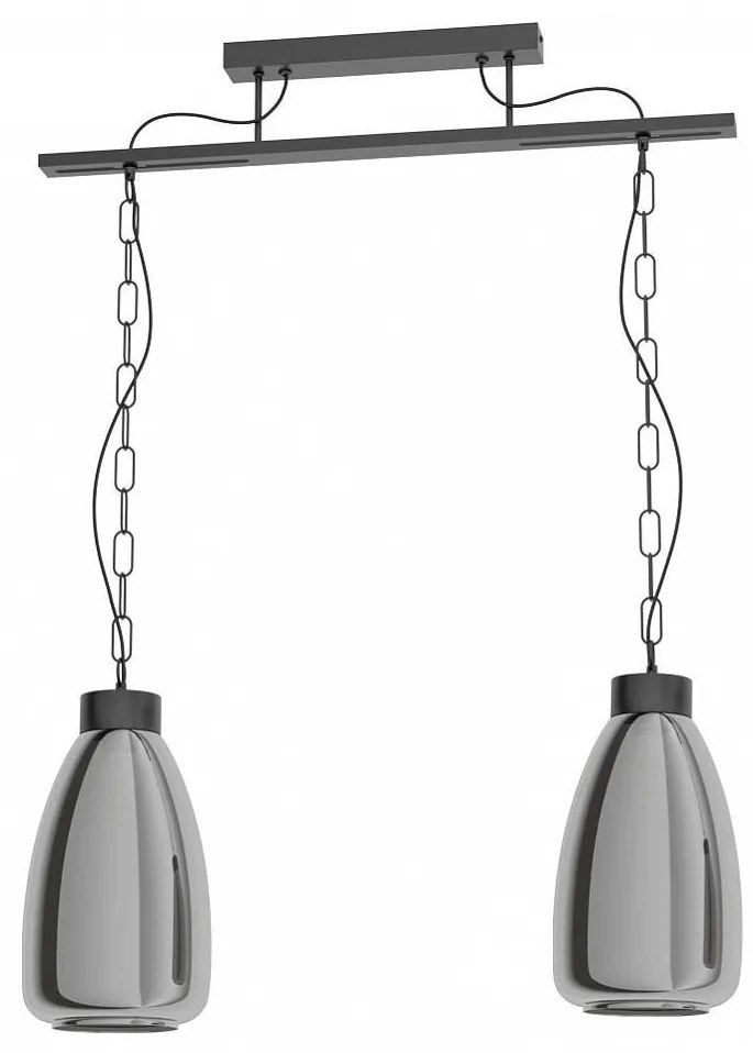 Eglo 43394 - Luster na reťazi BRICKFIELD 1xE27/40W/230V