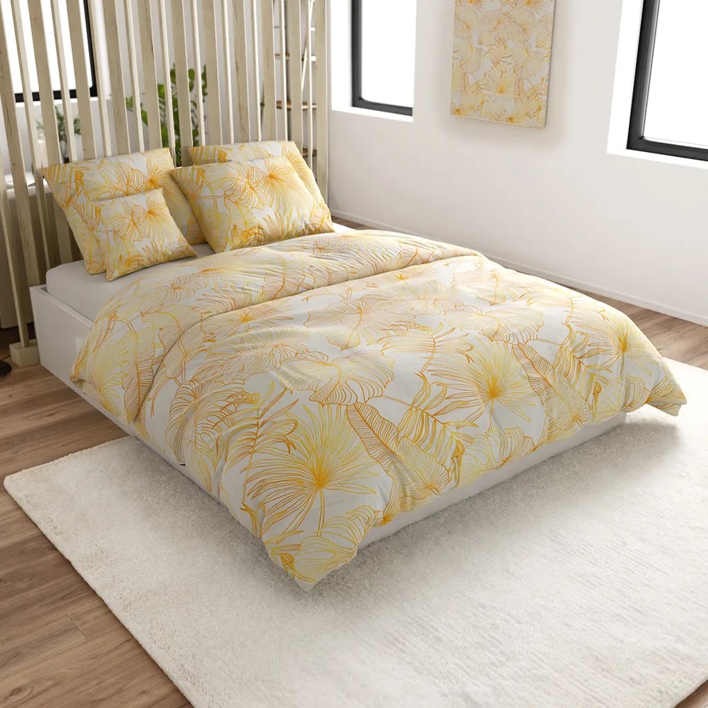 Obliečky z mikrovlákna PALMERA krémové Rozmer obliečky: 70 x 80 cm | 140 x 200 cm