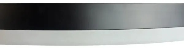 LED Stmievateľný prisadený luster LED/40W/230V 3000-6500K čierna + diaľkové ovládanie