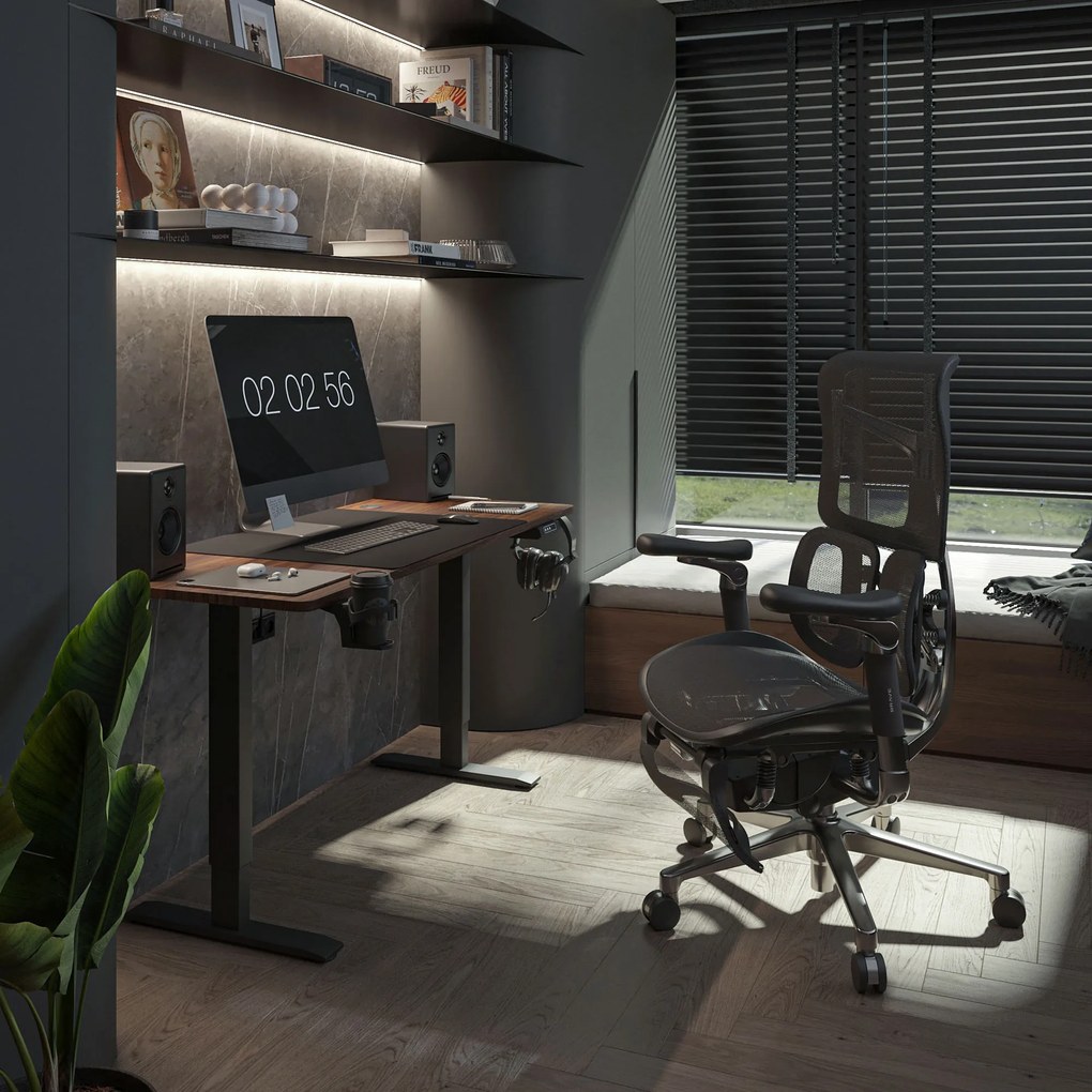 Ergonomické kancelárske kreslo V-Kinetic, čierne