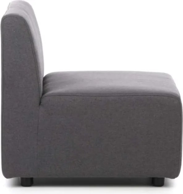 Sedačka LEA, kresielko, tmavo sivá