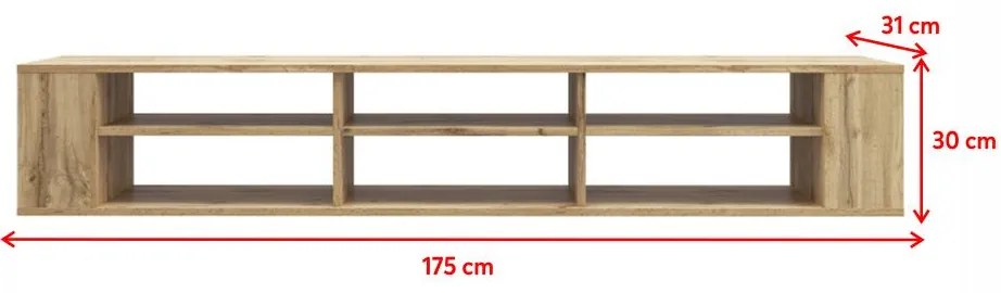 TV skrinka/stolík Walker 175 (čierna). Akcia -19%. Vlastná spoľahlivá doprava až k Vám domov. 1098703