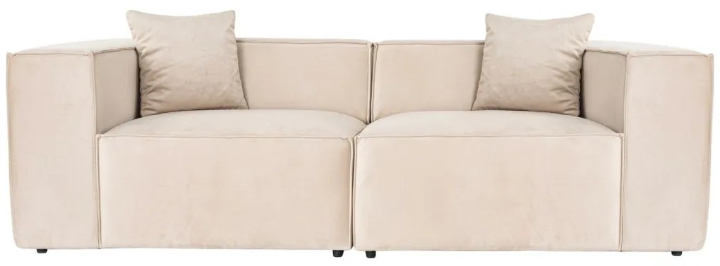 Dvoumístná pohovka Lora 220 cm krémová