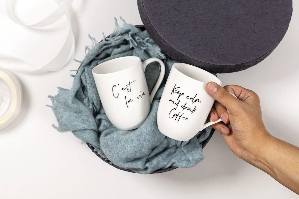 Hrnček Statement But First Coffee 340 ml