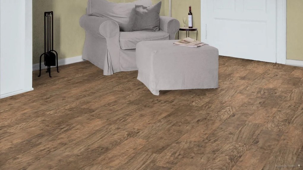 Vinylová podlaha Tajima Classic Ambiente 6609 hnedá, 1219,2 x 177,8 mm, Tajima